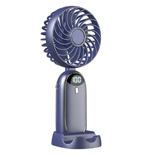 Rechargeable foldable LED hand fan with mobile stand plus 1 color... from ASI 37218 Athena Promo (tm)