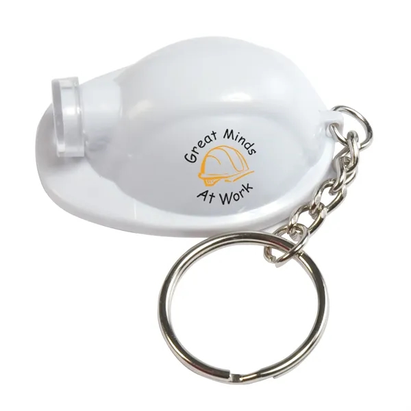 Hard hat shaped key tag equipped with a high-powered LED light.... from ASI 62190 Illini