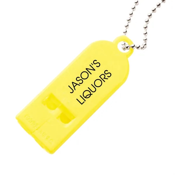 Two tone whistle with 30" unattached chain.... from ASI 62190 Illini