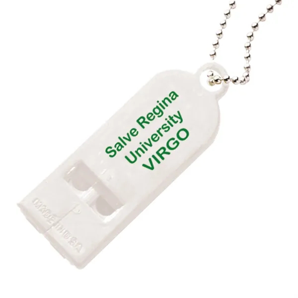 Two tone whistle with 30" unattached chain.... from ASI 62190 Illini