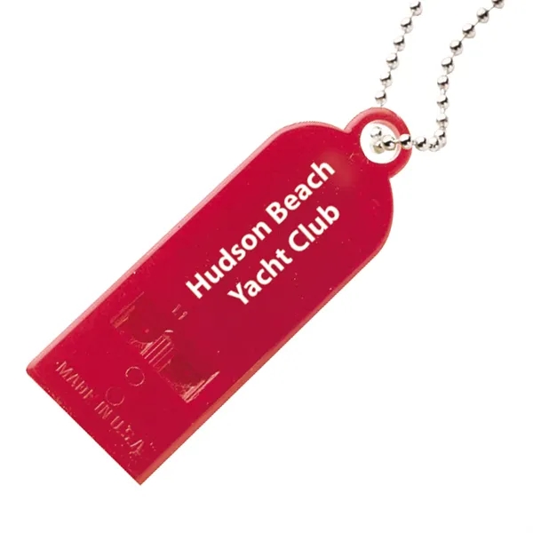 Two tone whistle with 30" unattached chain.... from ASI 62190 Illini