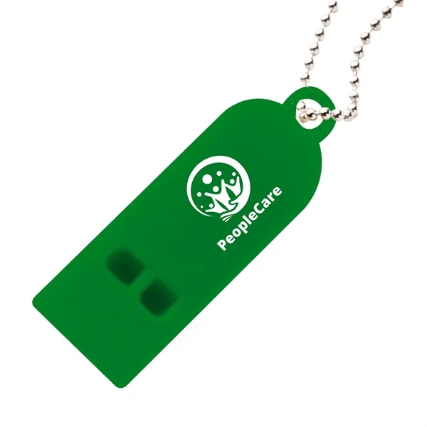 Two tone whistle with 30" unattached chain.... from ASI 62190 Illini