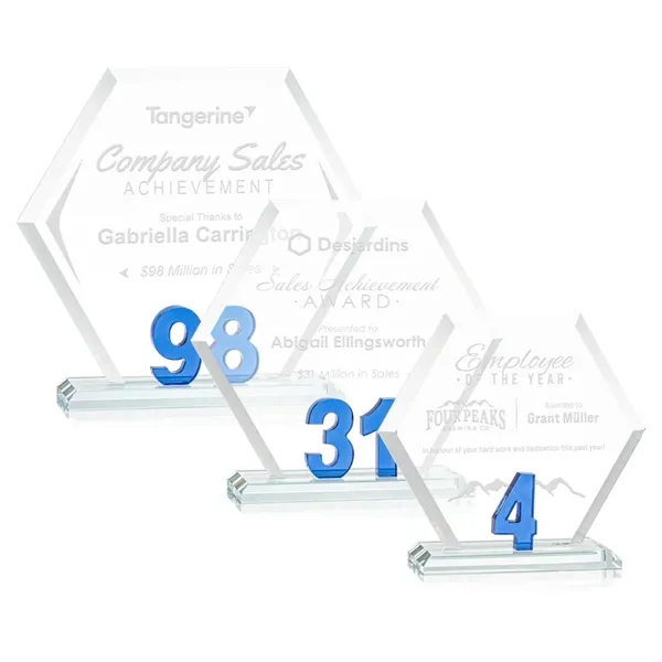 Mark a milestone in your organization with our Starfire Crystal hexagon... from ASI 84592 St Regis Group / St Regis
