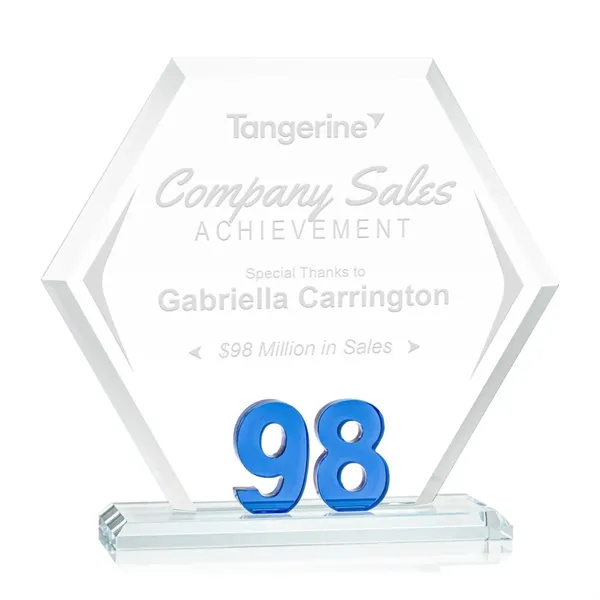 Mark a milestone in your organization with our Starfire Crystal hexagon... from ASI 84592 St Regis Group / St Regis