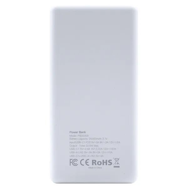 20,000mAh; 4-in-1: 2 USB out ports, 1 USB-C in/out port, and... from ASI 62124 iClick, Inc. / iClick®