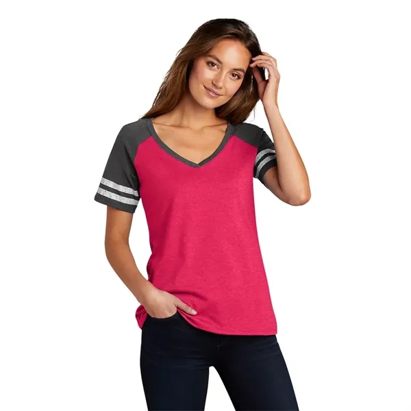 DISTRICT MADE® LADIES GAME V-NECK TEE... from ASI 30208 A P Specialties / AP Specialties