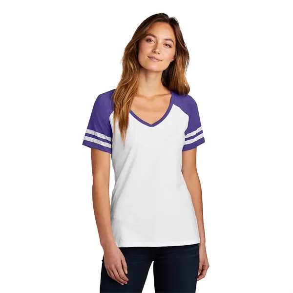 DISTRICT MADE® LADIES GAME V-NECK TEE... from ASI 30208 A P Specialties / AP Specialties