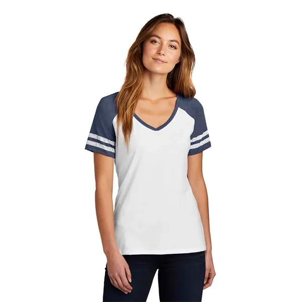 DISTRICT MADE® LADIES GAME V-NECK TEE... from ASI 30208 A P Specialties / AP Specialties