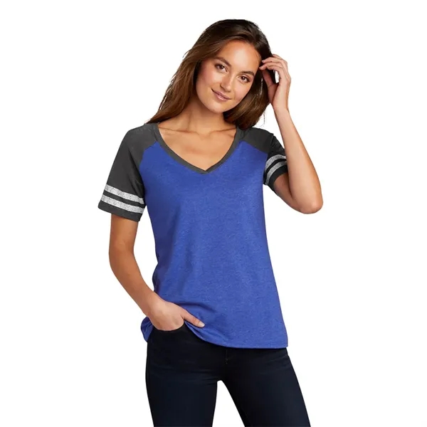DISTRICT MADE® LADIES GAME V-NECK TEE... from ASI 30208 A P Specialties / AP Specialties