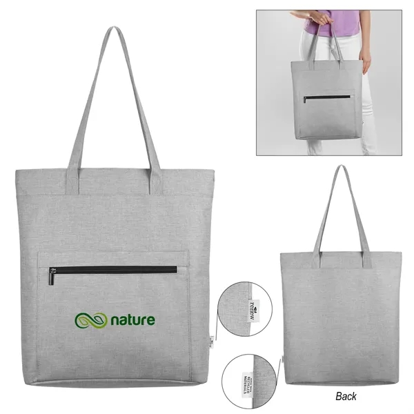 rPET heathered tote bag with 27" handles.... from ASI 61125 Hit Promotional Products / Hit®