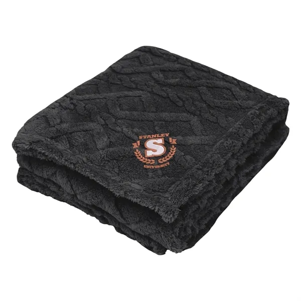 48" x 63" Sherpa blanket made with recycled polyester.... from ASI 61125 Hit Promotional Products / Hit®