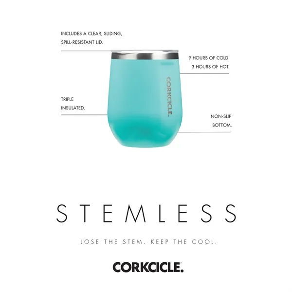 Gift set that includes two 12 oz. Corkcicle® Stemless Wine Cups.... from ASI 56070 Gemline / Gemline®