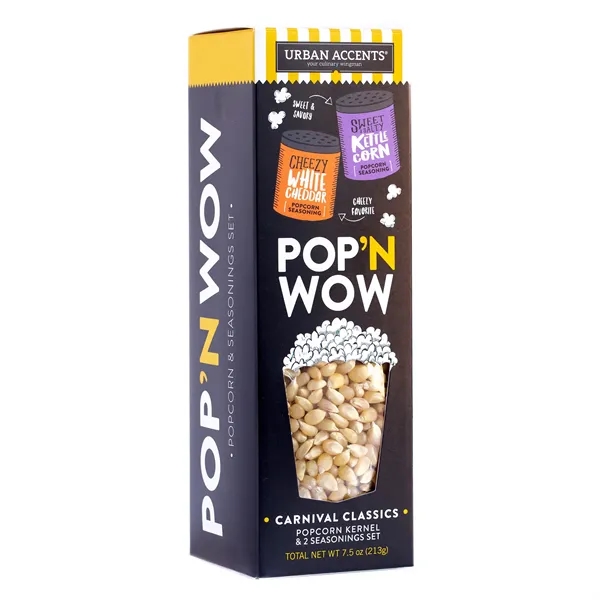 What's Pop'N Gourmet Popcorn Gift Set with snack bowl and two... from ASI 56070 Gemline / Gemline®