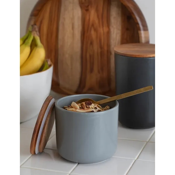 This striking, but simple ceramic container is designed to store your... from ASI 56070 Gemline / Gemline®