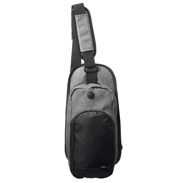 Two-tone crossbody shoulder backpack plus 1 color silkscreen imprint on 1... from ASI 37218 Athena Promo (tm)