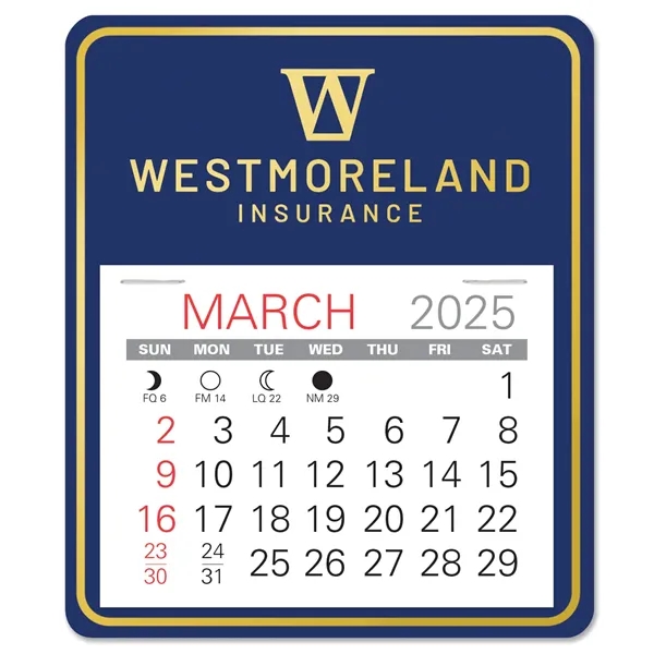 Universal shape self adhering vinyl calendar with 13 month pad,... from ASI 95280 Warwick Publishing Co / Warwick