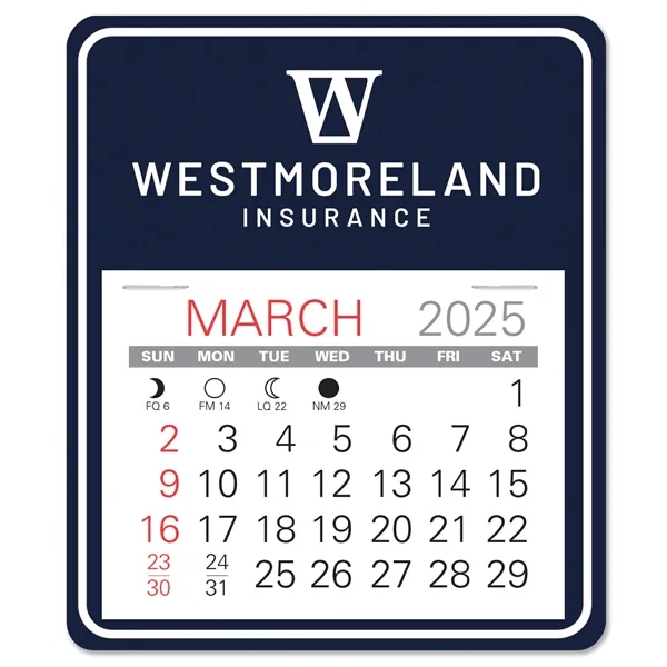Universal shape self adhering vinyl calendar with 13 month pad,... from ASI 95280 Warwick Publishing Co / Warwick