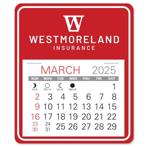 Universal shape self adhering vinyl calendar with 13 month pad,... from ASI 95280 Warwick Publishing Co / Warwick