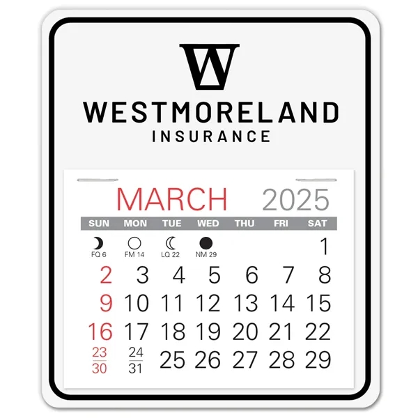 Universal shape self adhering vinyl calendar with 13 month pad,... from ASI 95280 Warwick Publishing Co / Warwick