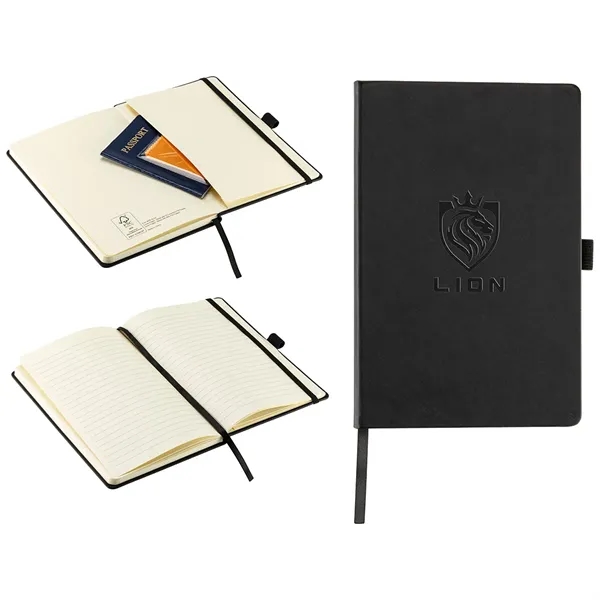 Hardcover FSC® Journal with Pen Loop and Inner Pocket... from ASI 36730 Ariel Premium Supply Inc