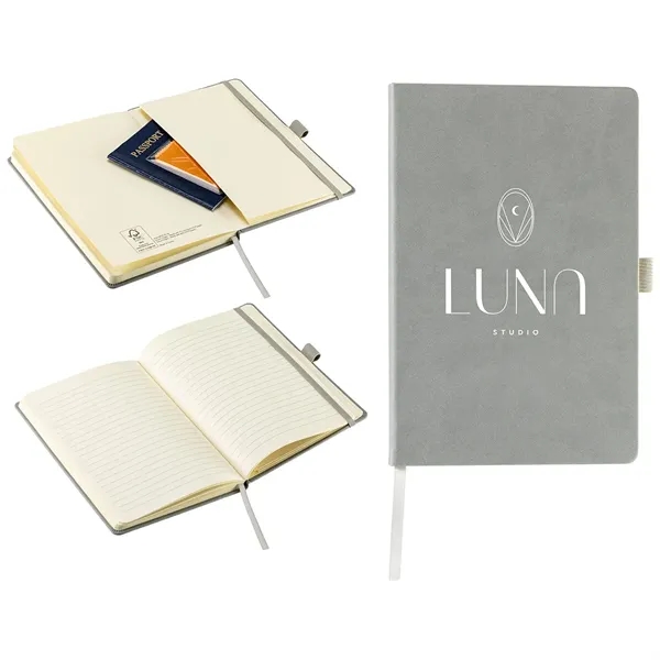 Hardcover FSC® Journal with Pen Loop and Inner Pocket... from ASI 36730 Ariel Premium Supply Inc