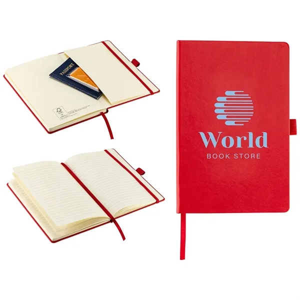 Hardcover FSC® Journal with Pen Loop and Inner Pocket... from ASI 36730 Ariel Premium Supply Inc