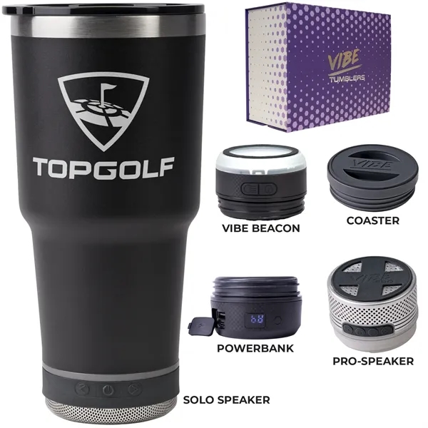 28-ounce tumbler kit with a coaster base, double-wall insulation, non-slip bottom,... from ASI 57653 Gold Bond