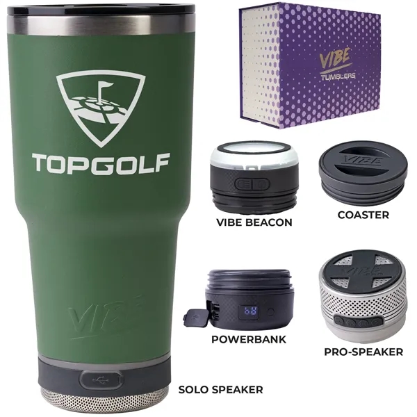 28-ounce tumbler kit with a coaster base, double-wall insulation, non-slip bottom,... from ASI 57653 Gold Bond