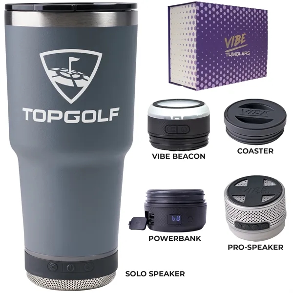 28-ounce tumbler kit with a coaster base, double-wall insulation, non-slip bottom,... from ASI 57653 Gold Bond