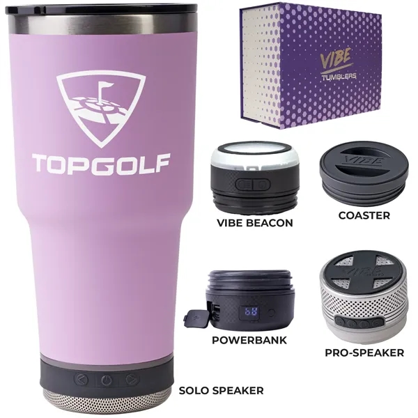 28-ounce tumbler kit with a coaster base, double-wall insulation, non-slip bottom,... from ASI 57653 Gold Bond