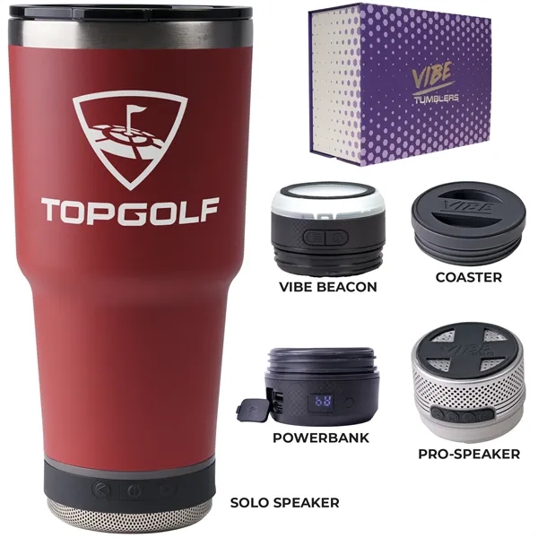 28-ounce tumbler kit with a coaster base, double-wall insulation, non-slip bottom,... from ASI 57653 Gold Bond