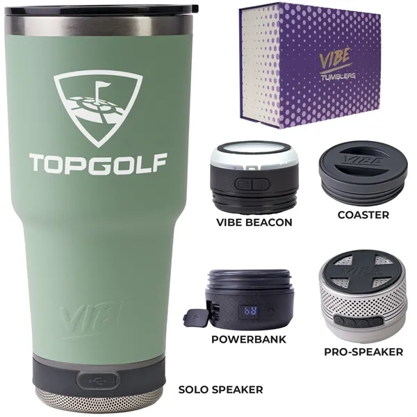 28-ounce tumbler kit with a coaster base, double-wall insulation, non-slip bottom,... from ASI 57653 Gold Bond