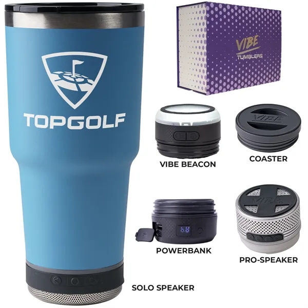 28-ounce tumbler kit with a coaster base, double-wall insulation, non-slip bottom,... from ASI 57653 Gold Bond