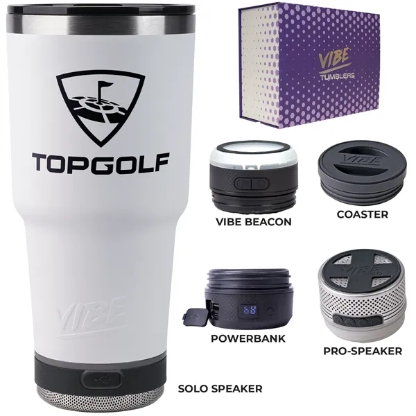 28-ounce tumbler kit with a coaster base, double-wall insulation, non-slip bottom,... from ASI 57653 Gold Bond