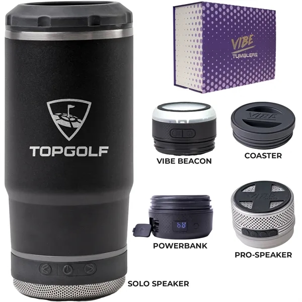 Drink cooler kit with a 14-ounce cooler, coaster base, double-wall insulation,... from ASI 57653 Gold Bond