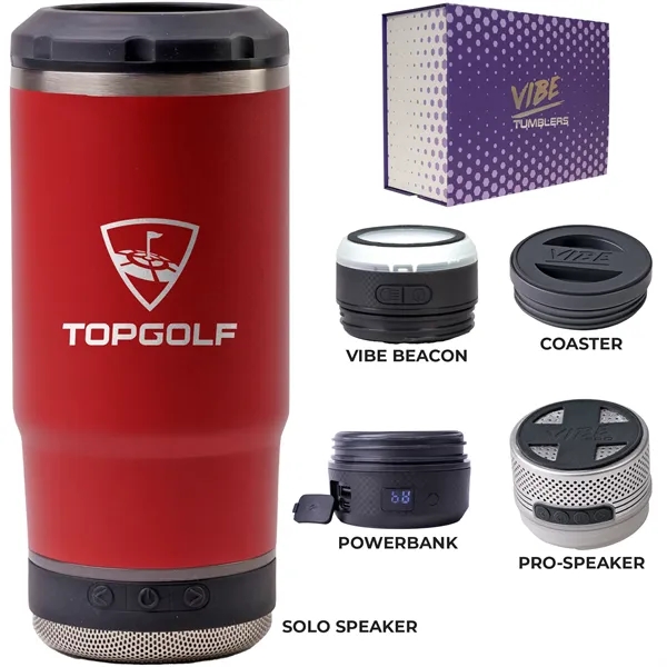 Drink cooler kit with a 14-ounce cooler, coaster base, double-wall insulation,... from ASI 57653 Gold Bond