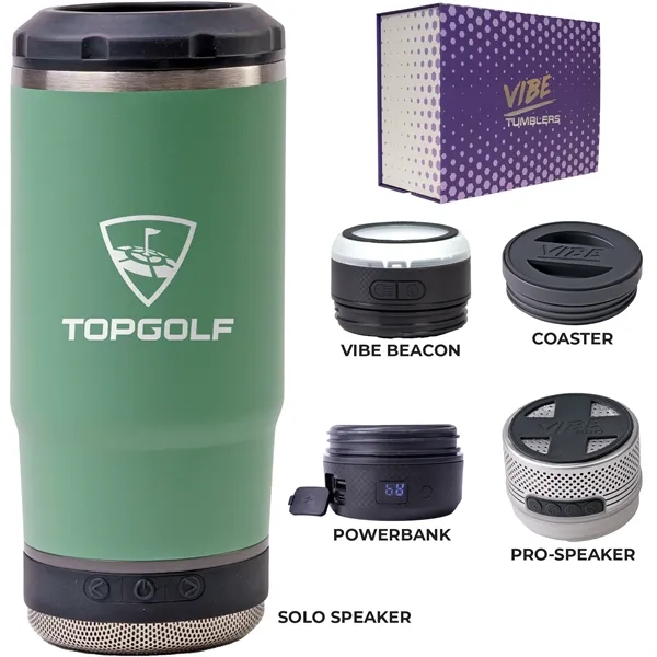 Drink cooler kit with a 14-ounce cooler, coaster base, double-wall insulation,... from ASI 57653 Gold Bond