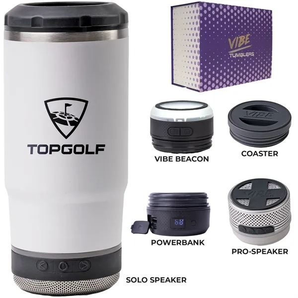 Drink cooler kit with a 14-ounce cooler, coaster base, double-wall insulation,... from ASI 57653 Gold Bond