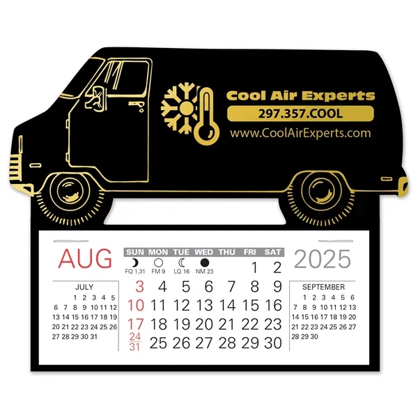 Van shape self adhering vinyl calendar with 13 month pad,... from ASI 95280 Warwick Publishing Co / Warwick