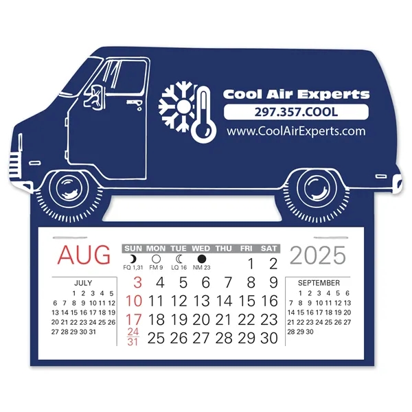 Van shape self adhering vinyl calendar with 13 month pad,... from ASI 95280 Warwick Publishing Co / Warwick