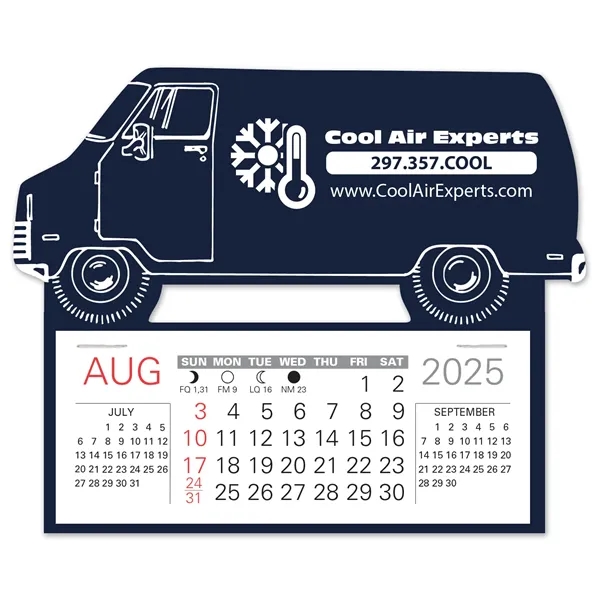 Van shape self adhering vinyl calendar with 13 month pad,... from ASI 95280 Warwick Publishing Co / Warwick