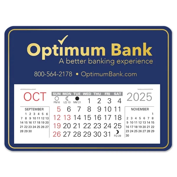 Rectangle shape self adhering vinyl calendar with 13 month pad,... from ASI 95280 Warwick Publishing Co / Warwick