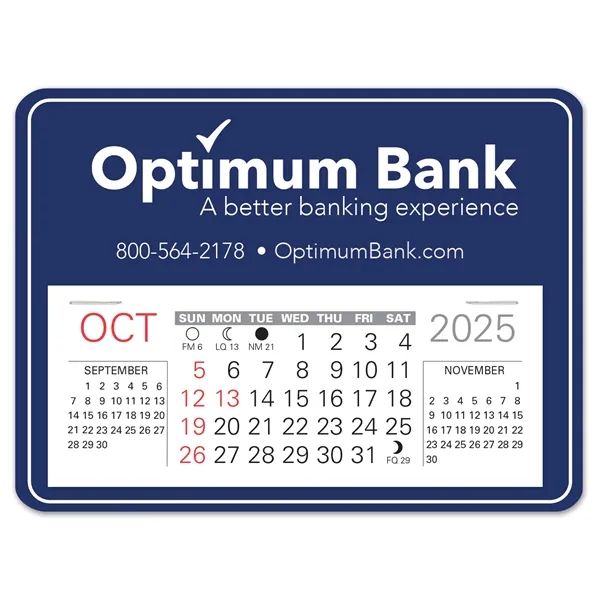 Rectangle shape self adhering vinyl calendar with 13 month pad,... from ASI 95280 Warwick Publishing Co / Warwick