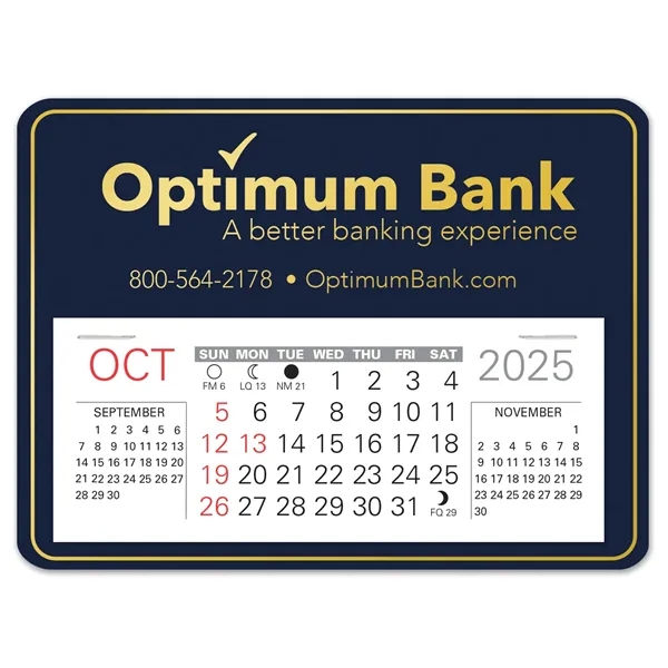 Rectangle shape self adhering vinyl calendar with 13 month pad,... from ASI 95280 Warwick Publishing Co / Warwick