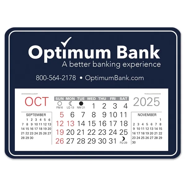 Rectangle shape self adhering vinyl calendar with 13 month pad,... from ASI 95280 Warwick Publishing Co / Warwick