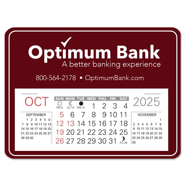 Rectangle shape self adhering vinyl calendar with 13 month pad,... from ASI 95280 Warwick Publishing Co / Warwick