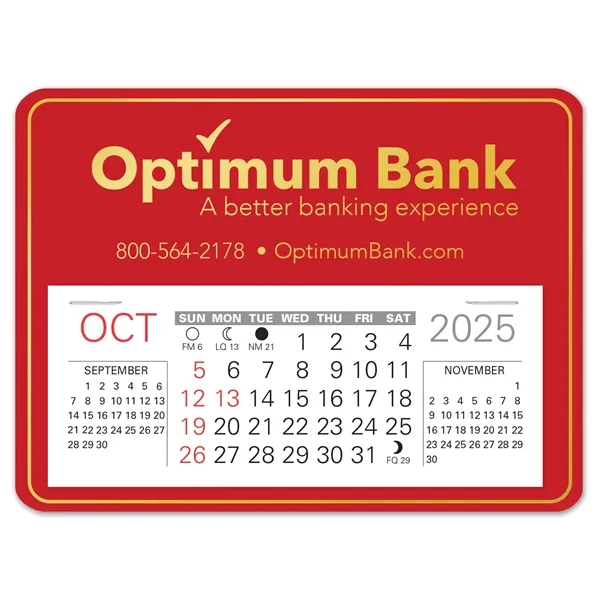 Rectangle shape self adhering vinyl calendar with 13 month pad,... from ASI 95280 Warwick Publishing Co / Warwick