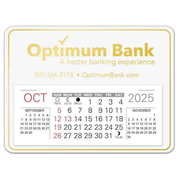 Rectangle shape self adhering vinyl calendar with 13 month pad,... from ASI 95280 Warwick Publishing Co / Warwick