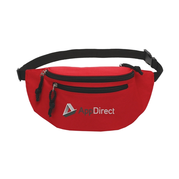 Fanny pack made of 600 denier polyester with adjustable waist belt.... from ASI 46755 Cosmo Promos
