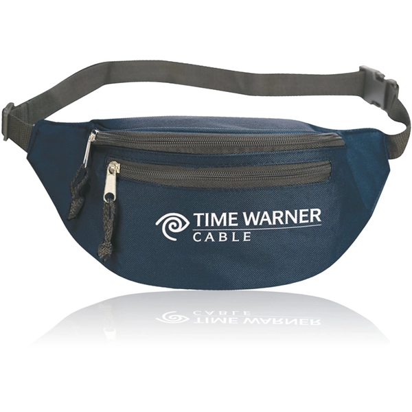 Fanny pack made of 600 denier polyester with adjustable waist belt.... from ASI 46755 Cosmo Promos